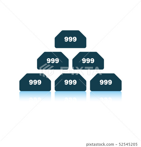 Gold bullion icon Gold bullion icon 52545205