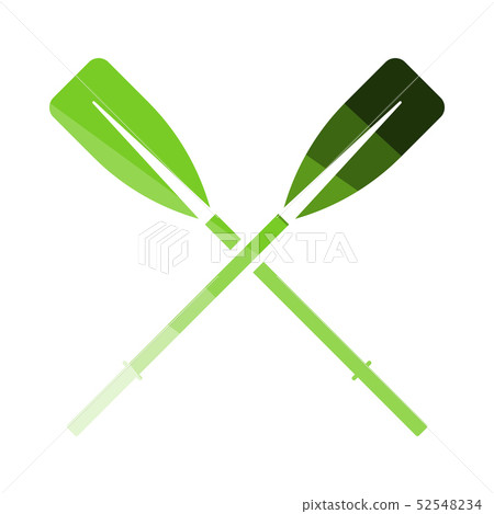 Icon Of Boat Oars Icon Of Boat Oars 52548234