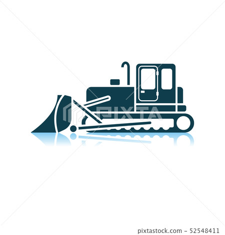 Icon Of Construction Bulldozer 52548411