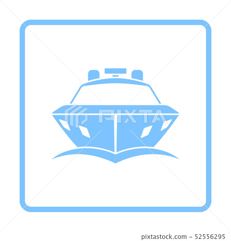 Motor Yacht Icon Front View 52556295