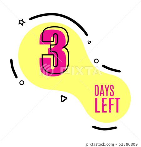 Shape logo number of days left 52586809