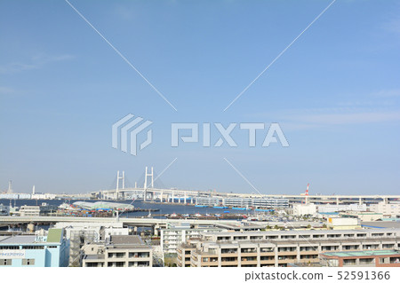 可以看到橫濱·港口的山公園 52591366