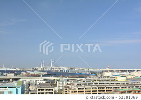 可以看到橫濱·港口的山公園 52591369