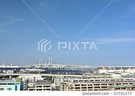 Hill Park where Yokohama · Harbor can be seen 52591373