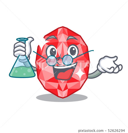 Professor ruby gems isolated with the character Professor ruby gems isolated with the character 52626294