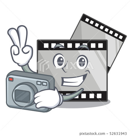 Photographer stripe movie toys in cartoon shape 52631943