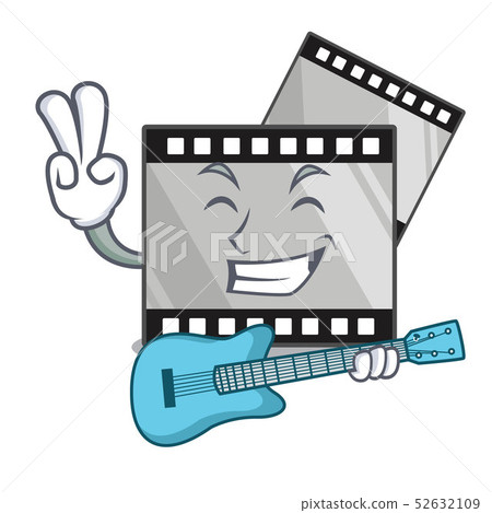 With guitar stripe movie toys in cartoon shape 52632109
