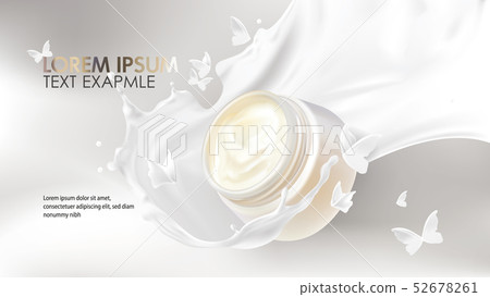 Concept poster for organic natural cream 52678261