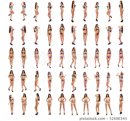 Cutie girl in an expensive and beautiful lingerie, isolated on white background. Cutie girl in an expensive and beautiful lingerie, isolated on white background. 52686343