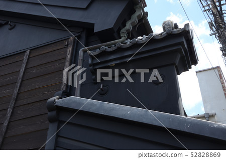 Old folk house's fire wall Old folk house's fire wall 52828869