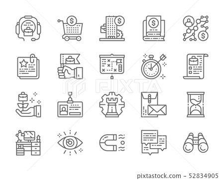 Set of Business Strategy Line Icons. Hourglass, Algorithm, Certificate and more. Set of Business Strategy Line Icons. Hourglass, Algorithm, Certificate and more. 52834905