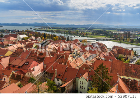 View of Ptuj the oldest town of Slovenia View of Ptuj the oldest town of Slovenia 52907115