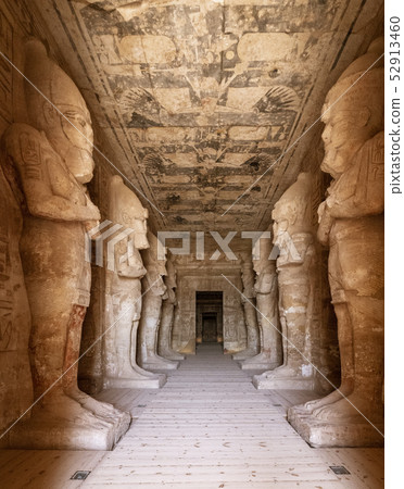 Giant Stone Statues at Temple of Kom Ombo 52913460