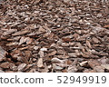 Shredded pine bark for mulching. 52949919
