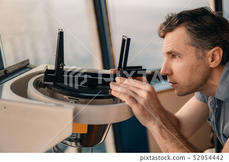 deck officer taking magnetic compass error onboard of vessel deck officer taking magnetic compass error onboard of vessel 52954442