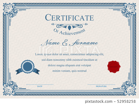 diploma vintage 52958258