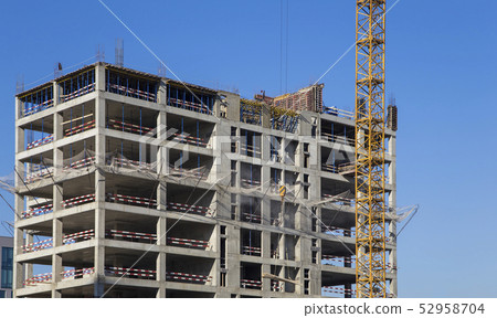 Multi-storey building under construction Multi-storey building under construction 52958704