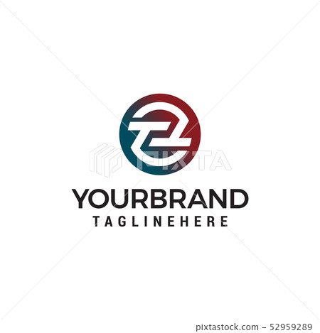 letter tt circle logo design concept template 52959289