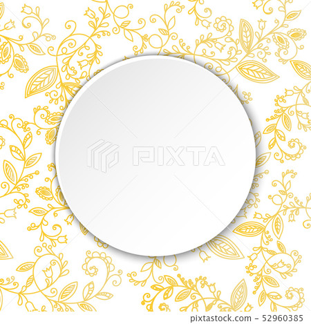 Abstract background. Round paper speech bubble. Abstract background. Round paper speech bubble. 52960385