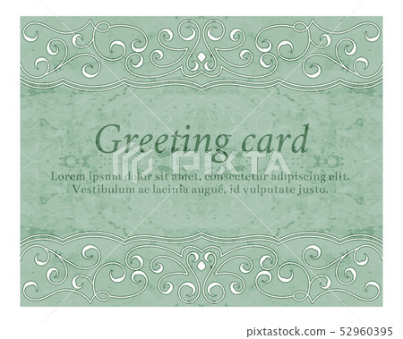 Elegant greeting vintage cards Elegant greeting vintage cards 52960395