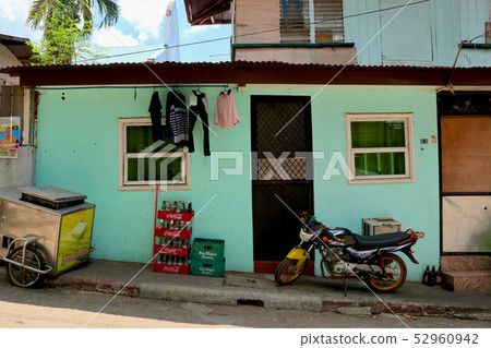 Beautiful green wall house. At Coron Island, Philippines Beautiful green wall house. At Coron Island, Philippines 52960942