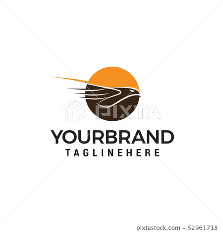 flying eagle logo design concept template vector - Stock Illustration ...