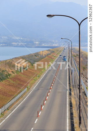 Nagasaki _ Isahaya Bay Reclaimed Embankment Road Nagasaki _ Isahaya Bay Reclaimed Embankment Road 52962367