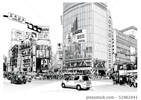 TOKYO, famous Shibuya crossroad 52962841