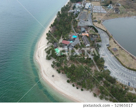 鳥瞰圖琵琶湖Omi Maiko游泳場 鳥瞰圖琵琶湖Omi Maiko游泳場 52965017