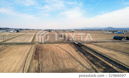 Aerial Hokkaido Station Gakuentoshi Line Station Minami Shimo Tokutomi 52966097