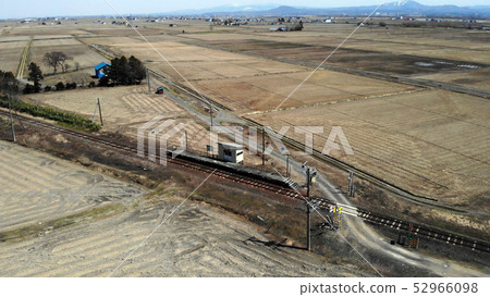 Aerial view Hokkaido Gakuentoshi Line Station Oitanai 52966098