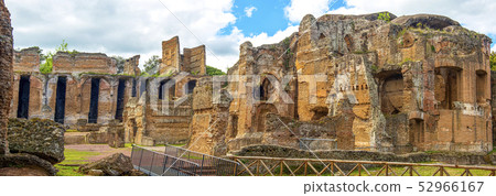 Grand Thermae or Grandi Terme of Villa Adriana or Hadrians Villa archaeological site of UNESCO in 52966167