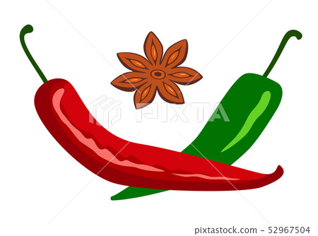 Spices emblem. Spices market logo. 52967504