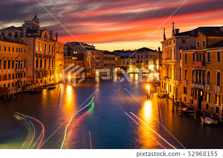 Grand Canal and Basilica Santa Maria della Salute, Venice, Italy. 52968155