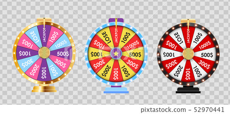 Wheel of Fortune, Lucky Icon Collection Set. 52970441