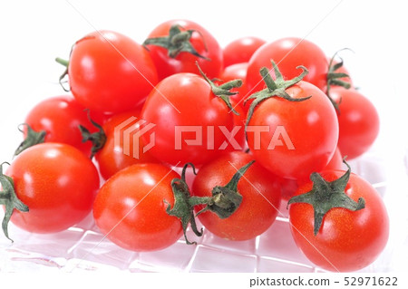Cherry tomato red fruit white background Cherry tomato red fruit white background 52971622