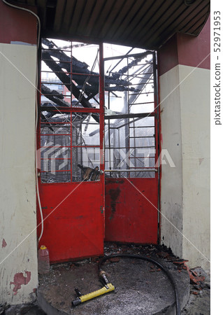Damaged Factory Fire Damaged Factory Fire 52971953