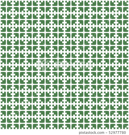 Abstract geometric pattern with tight grid shapes in green and white colors. Abstract geometric pattern with tight grid shapes in green and white colors. 52977780