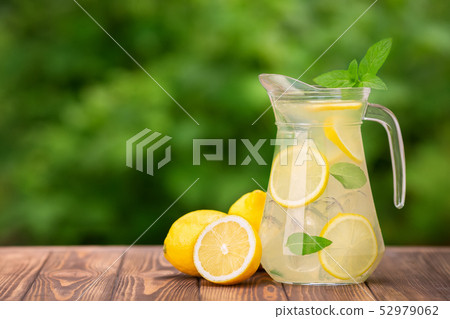 lemonade in glass jug lemonade in glass jug 52979062