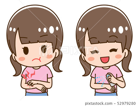 Insect bite girl 52979280