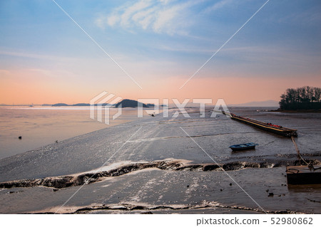 Tidal flats that shine in the sun Tidal flats that shine in the sun 52980862