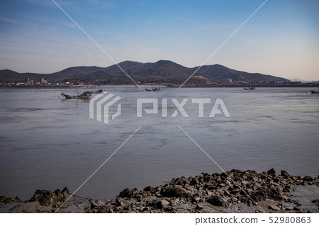 Fishing boats on the sea Fishing boats on the sea 52980863