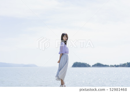 Woman traveling the island 52981468