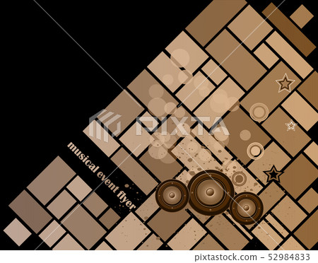 Retro musical background. Retro musical background. 52984833