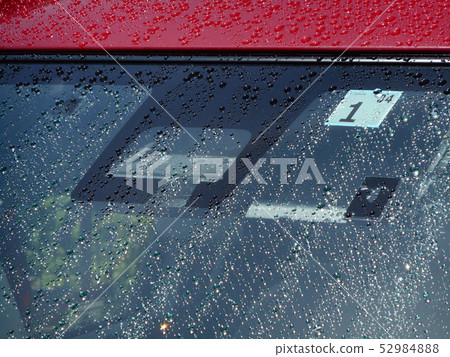 Automatic brake and raindrops Automatic brake and raindrops 52984888