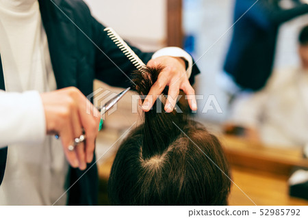 Hairdressers Hairdressers Barbers Haircuts Stock Photo 52985792