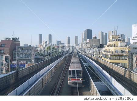 Kawasaki cityscape in Japan Looking over the tower apartment group of Musashi Kosugi etc 52985802