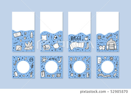 Hygge concept. Vector isolated symbols. Hygge concept. Vector isolated symbols. 52985870