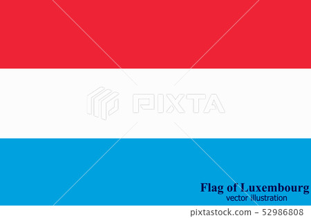 Banner with flag of Luxembourg. Vector. 52986808