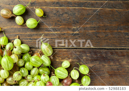 gooseberry on wooden background 52988183